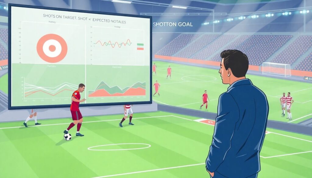 Удары в створ и их значение для ожидания гола - иллюстрация