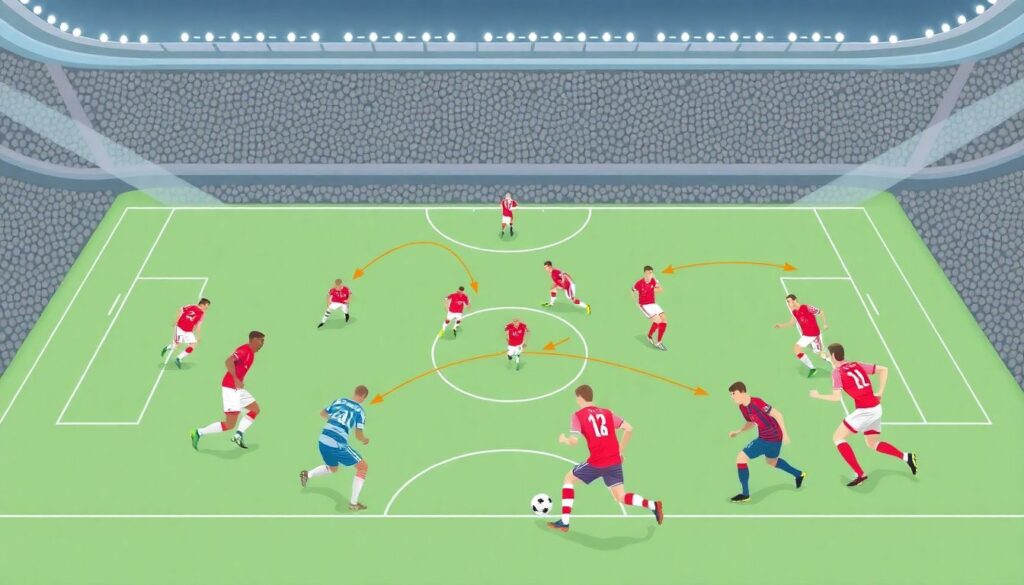 Эффективность прессинга и возврата мяча в контексте красивого футбола - иллюстрация