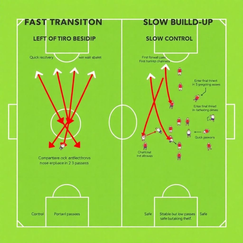 Влияние скорости перехода от обороны к атаке на владение мячом в футболе