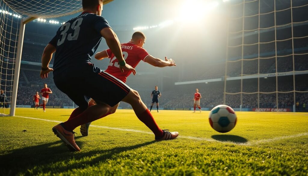 Техника ударов в створ: что делает голкипер сложнее - иллюстрация