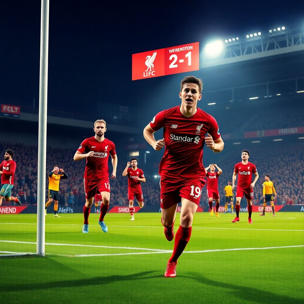 Ливерпуль – Вулверхэмптон 2:1: дебютный гол Вирца и трудная победа в АПЛ
