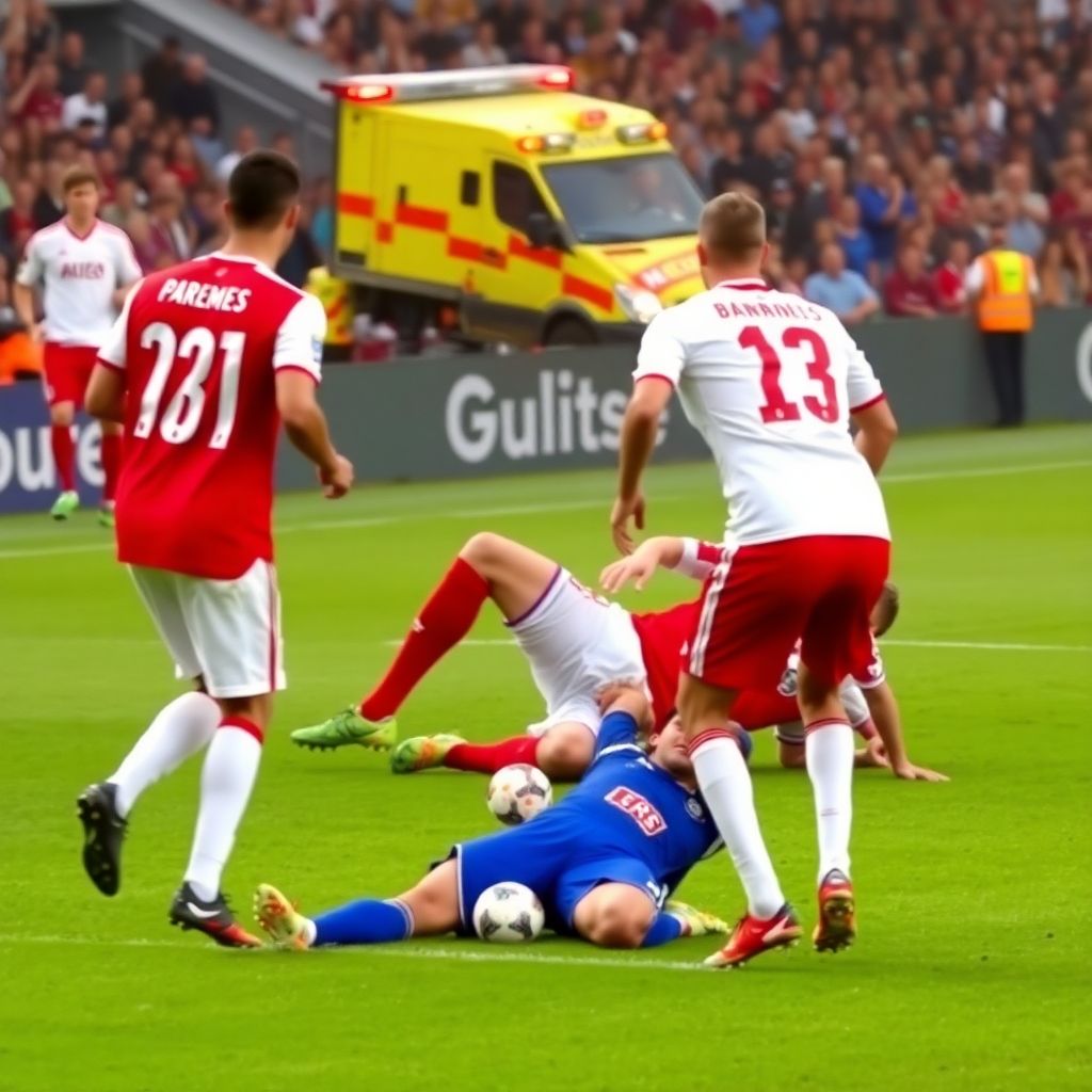 Футболист Ахмата Богосавац получил тяжелейший удар коленом в челюсть в матче МИР РПЛ