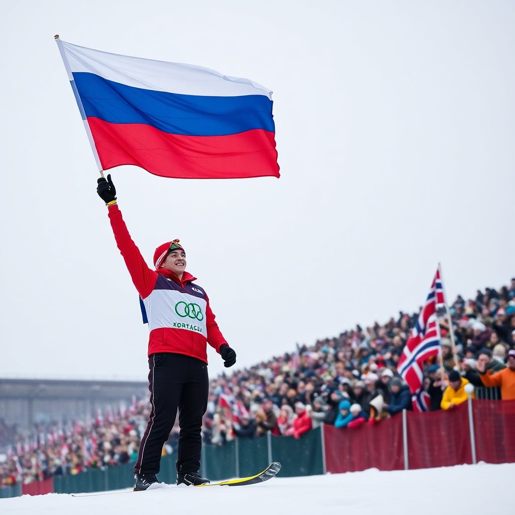 Коростев берет золото в Норвегии и поднимает российский флаг